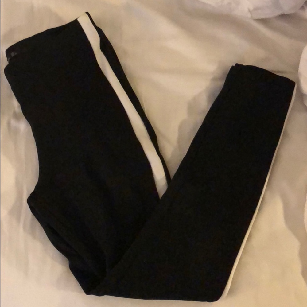 Zara skinny-fit side-stripe ankle pant
